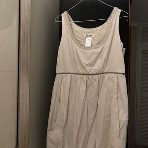 Chloe Cream Sleeveless Dress